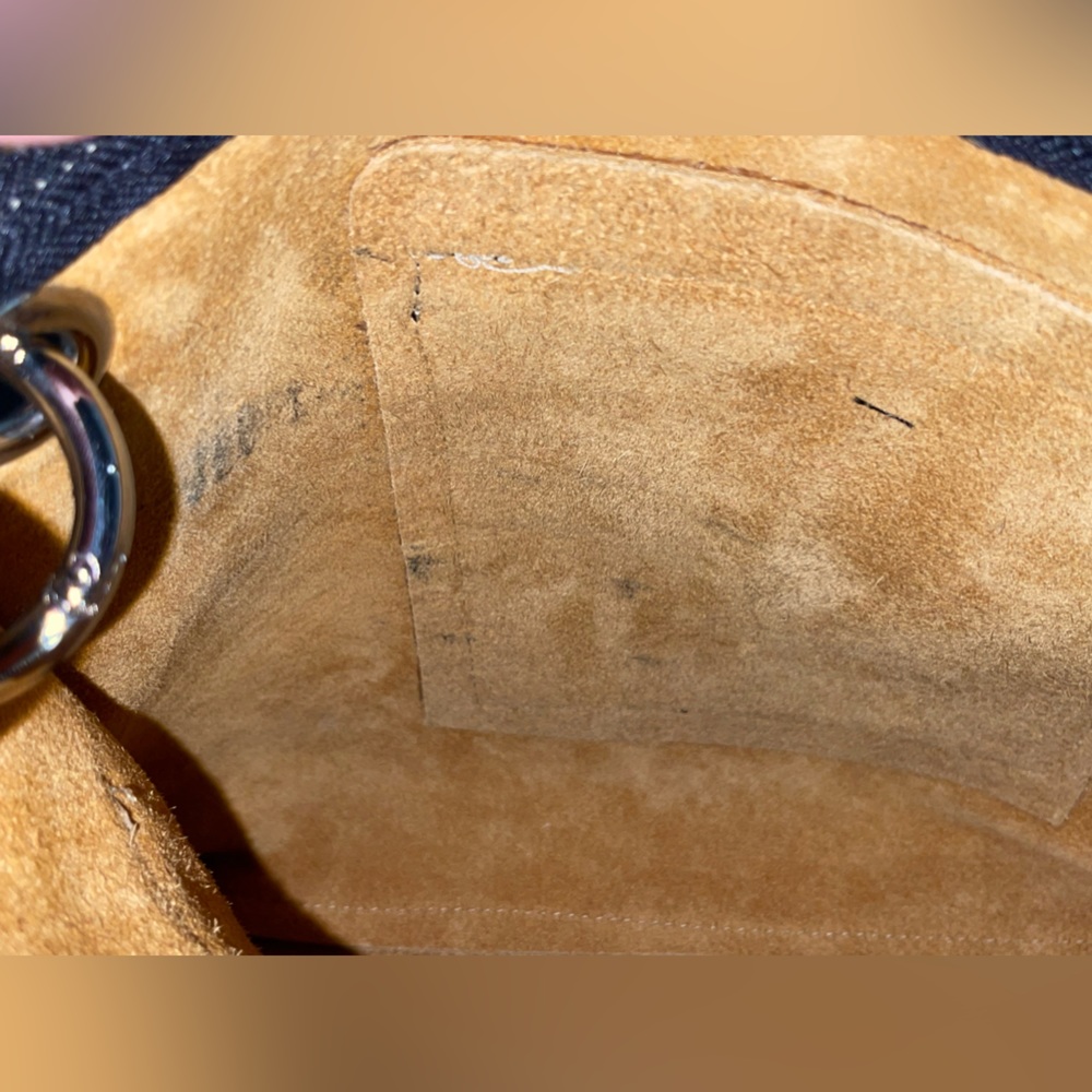 ROOTS Canada Village Tribe Black Pebbled Leather Crossbody - Picture 6 of 7
